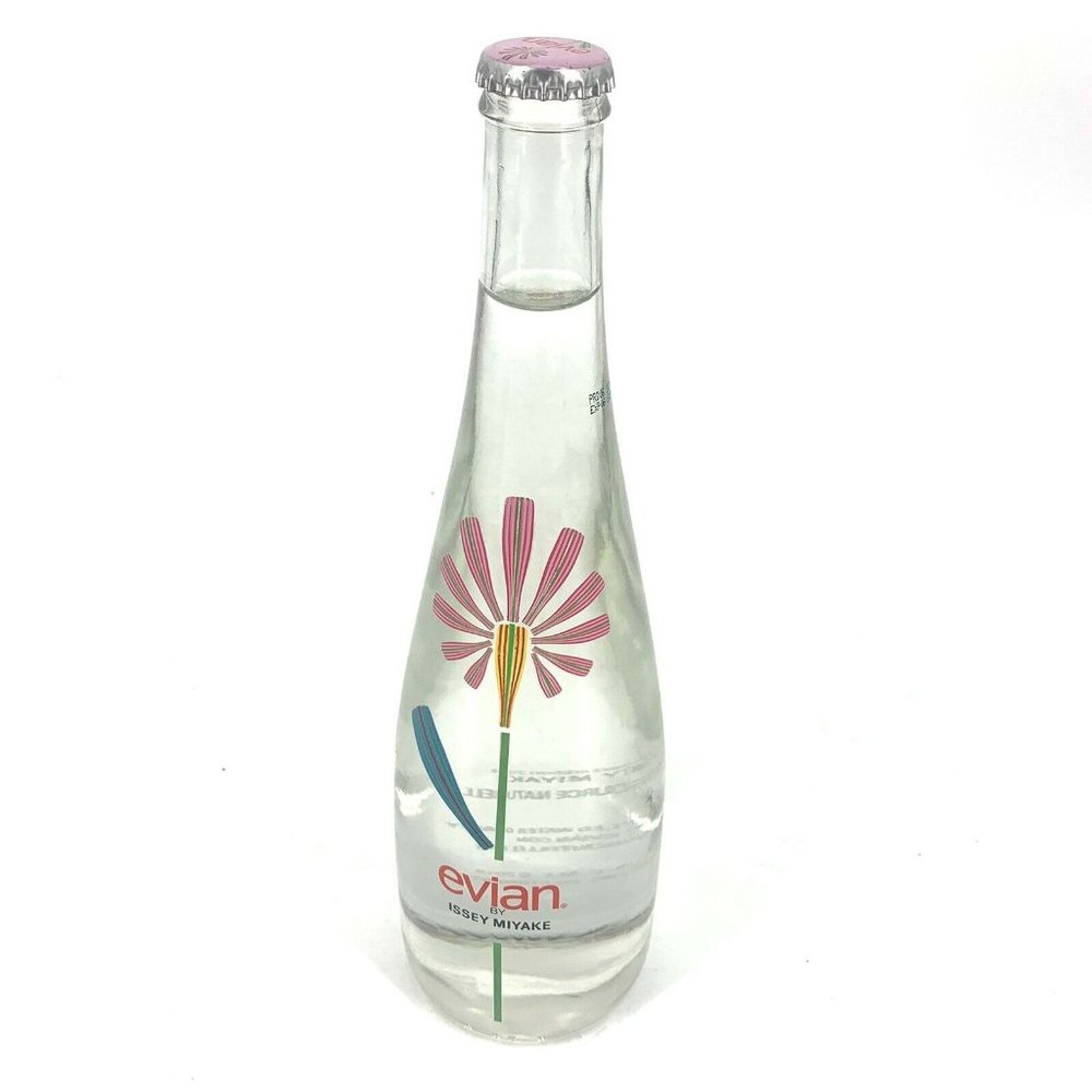 Issey Miyake EVIAN Glass Collectible Water bottle